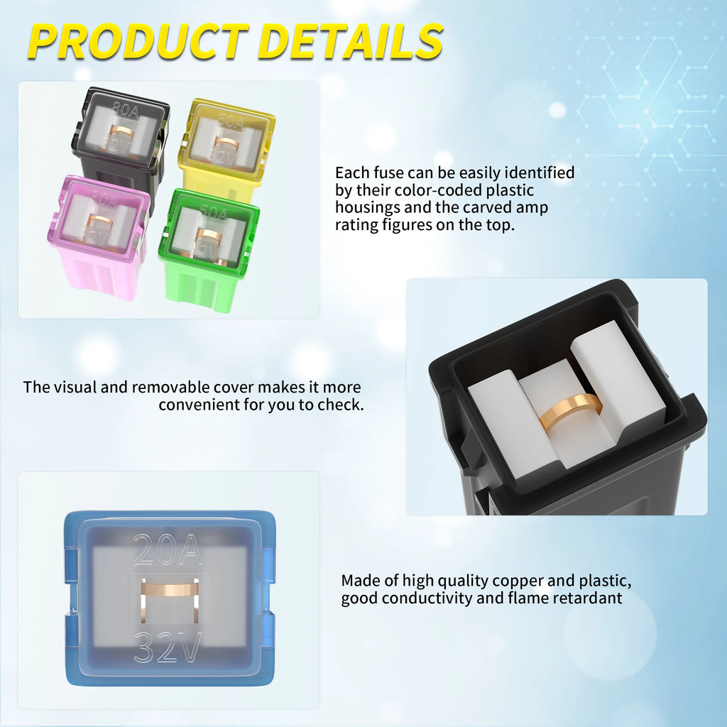 36pcs Jcase Car Fuse Assortment Kit Tall/STD and Low Profile