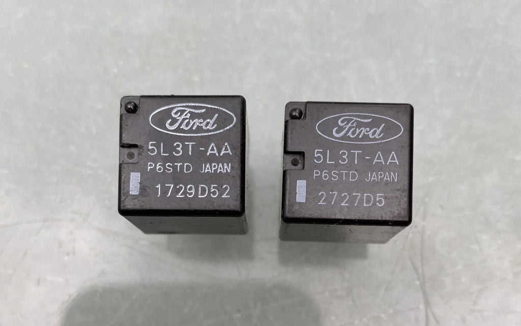 (Set Of 2) FORD 5L3T-AA Relay 12V 4PIN (A/C System Relay, Trailer tow stop/turn relay)